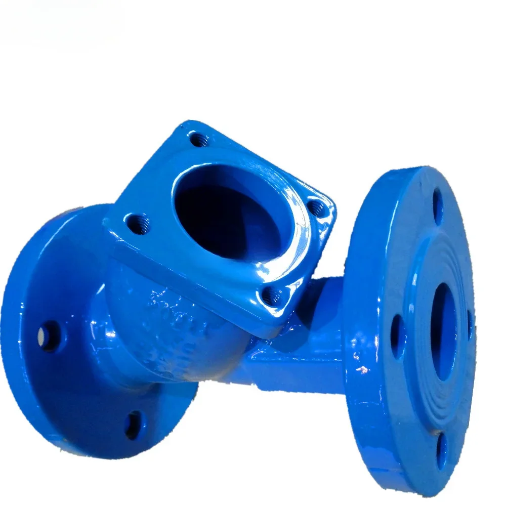 DN100 ductile Iron Y type flange strainer valve