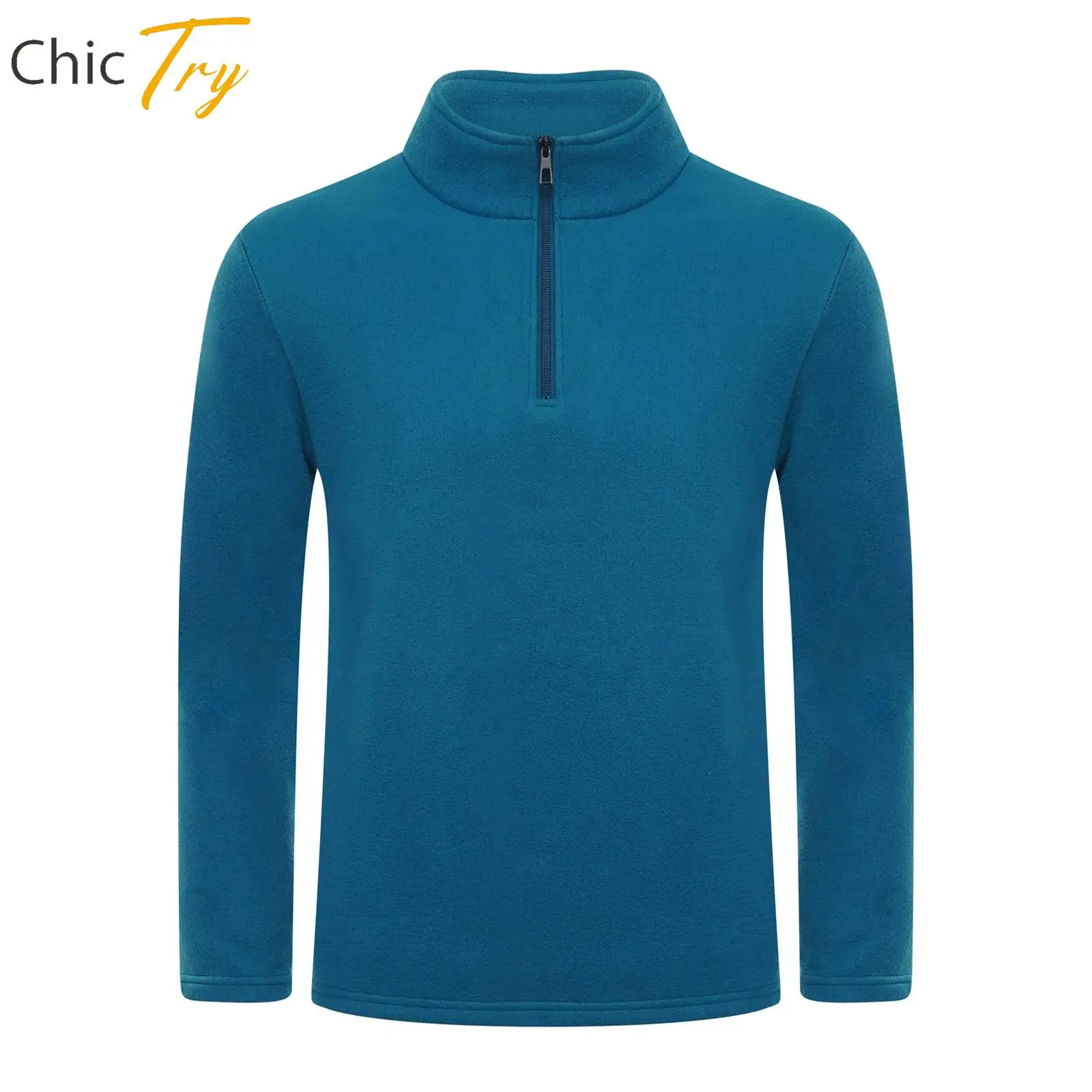 男性用暖かいフリーススウェットシャツジップアップスタンドカラー長袖ソリッドカラープルオーバートップアウトドアキャンプハイキングスポーツ服用
