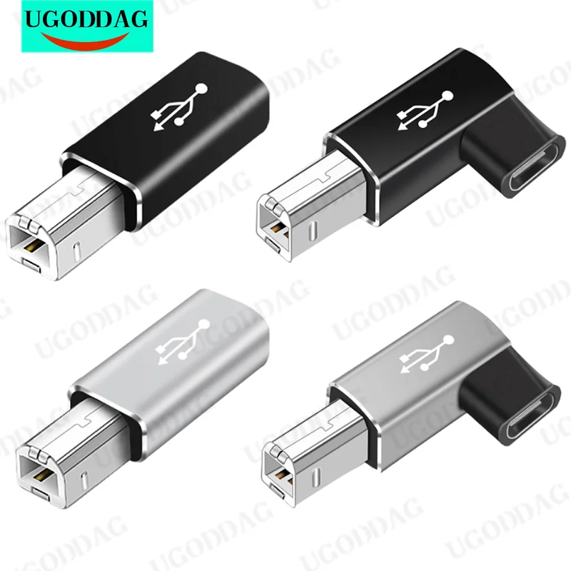 USB Type-c To Printer Cable Adapter Square Port Converter For Electronic Piano Printer USB C Female To USB B Male Adapter