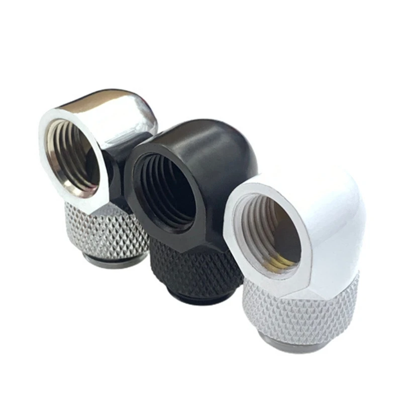L9NA Case Water Cooling Flats Head Rotatable 90 Degree Fitting Toolless Installation Metal
