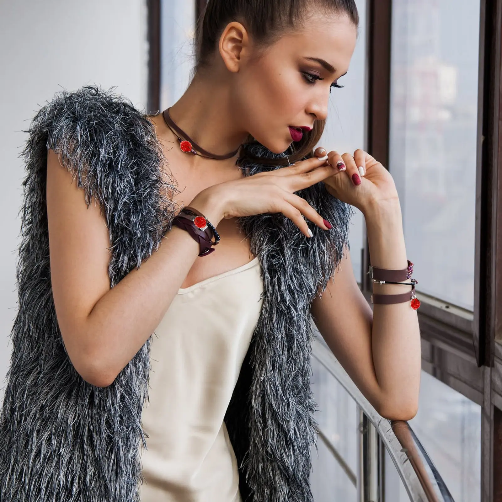 

50 шт. хрустальных бусин в форме клубники, высококачественные рассыпные бусины-разделители для изготовления ювелирных изделий, браслетов, анклетов, поделок