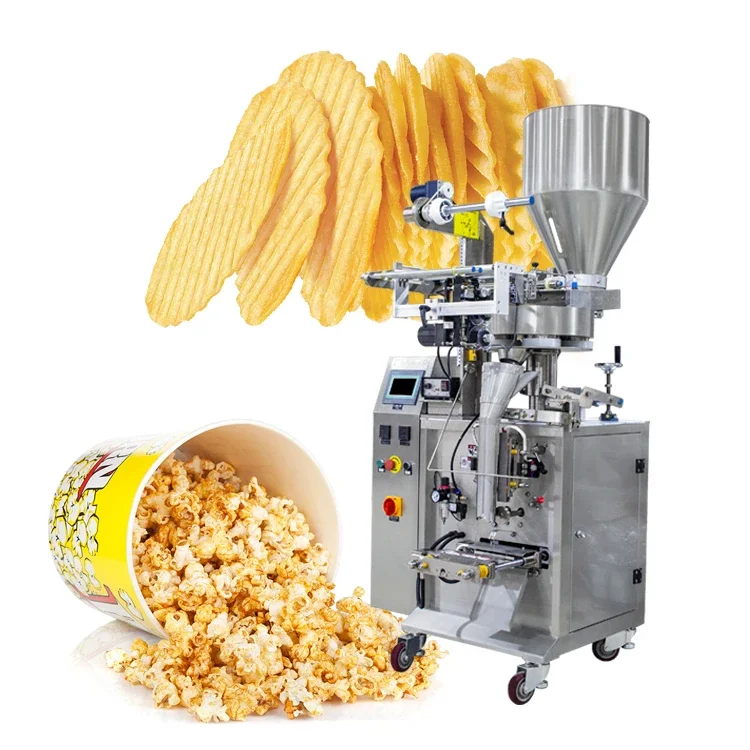 Multi-function Vertical Automatic Small Sealing Pouch Popcorn potato Chips Packing Machine sugar chips Grain packaging machine