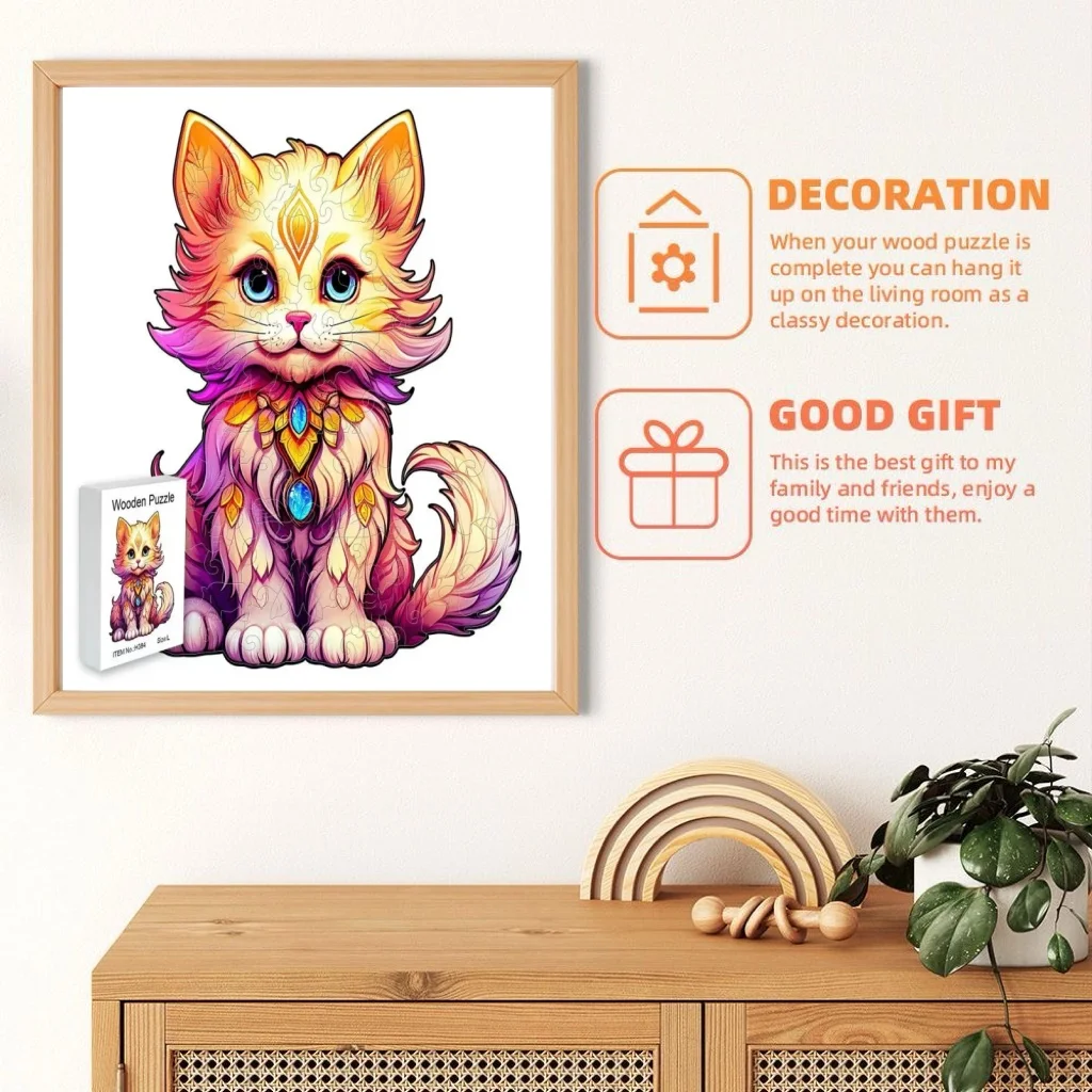 

Irregular-Shaped Wooden Jigsaw Puzzles, Irregular Animal Jigsaw Puzzles, Children's Educational Jigsaw Puzzles, Home Decoration