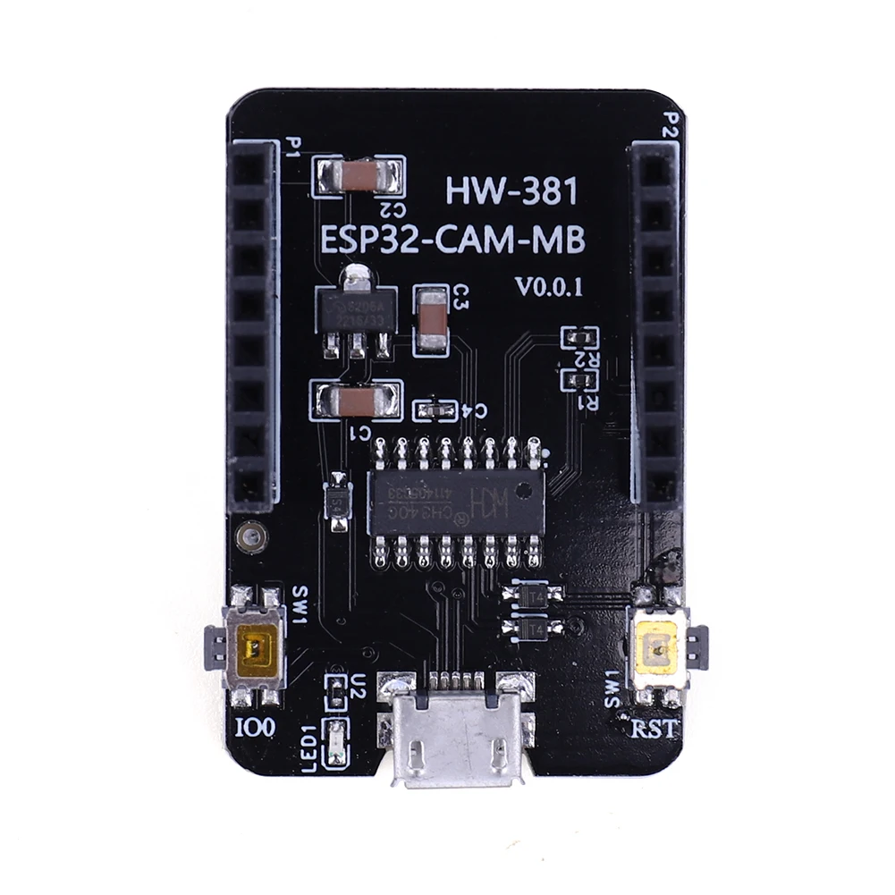 Placa adaptadora de programación de ESP32-CAM-MB, módulo de descarga TTL, serie CH340 a plano posterior USB, 4,7 V-5,3 V para Módulo de ESP32-CAM