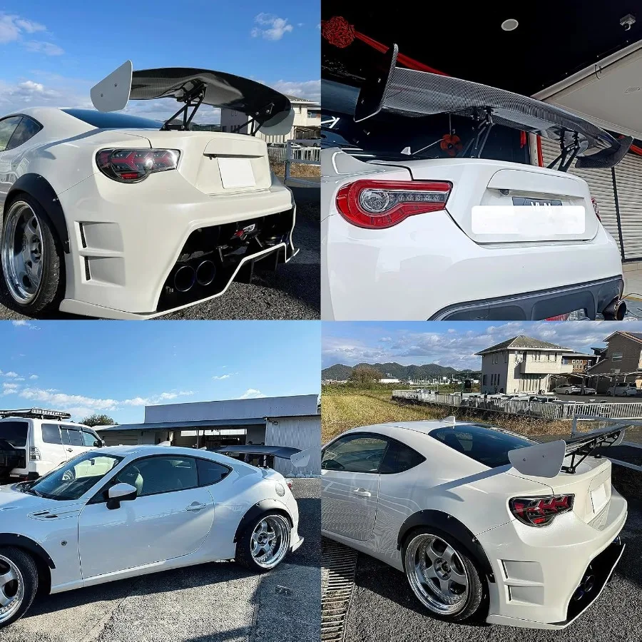 57 Inch Universal Rear Spoiler GT Style Car Trunk Wing Spoiler for Chevy Corvette C8 C7 Camaro Mazda Miata RX-7 Nissan Lexus To