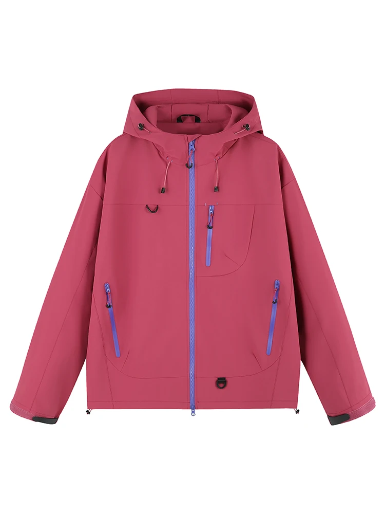 

Casual Men's Jaet Coat Spring Autumn 2025 New Open Cardigan Spor Hooded Windbreaker Men's Sle Stand Fit Polyester Fiber