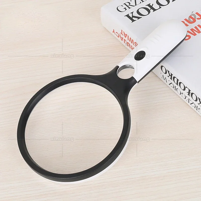 Mini Pocket Handheld Magnifiers with 4 LED Lights, 2X 30X Magnifying Glass Lens, Reading Jewelry Loupe