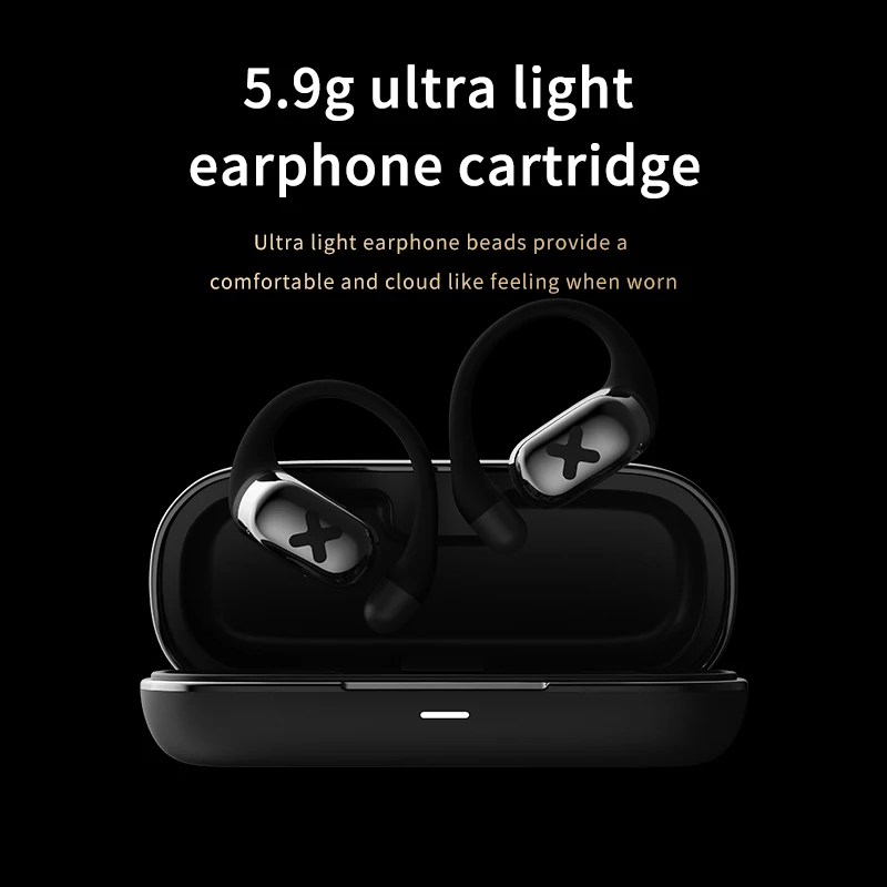 

DMOOSTER D55 OWS Open Earless Bluetooth Earphones True Wireless Two Ear Sports Running Hanging Ear Style Name Change Digital Dis