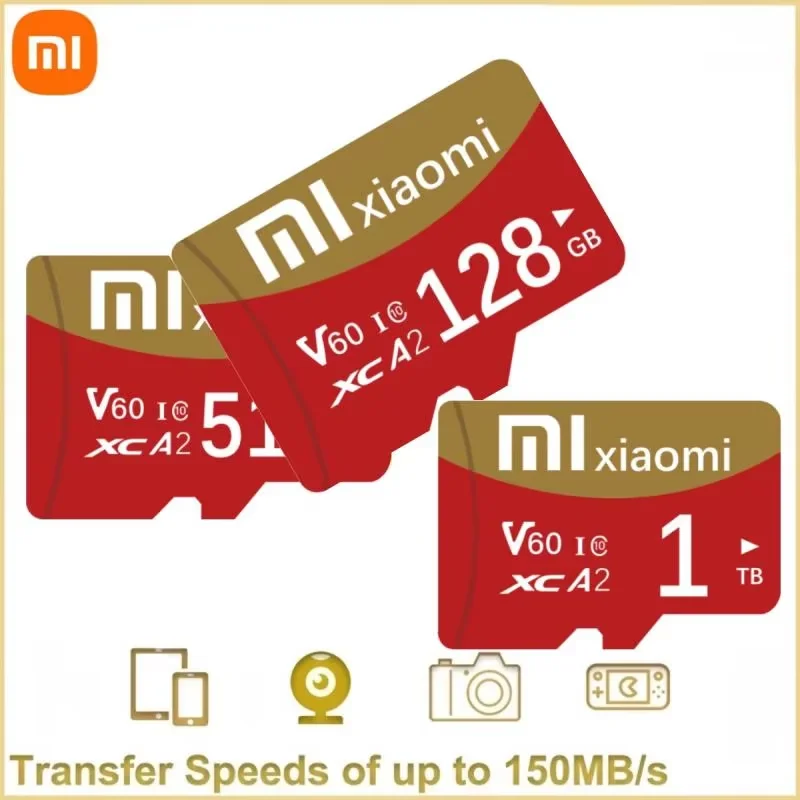 Xiaomi-Carte mémoire haute vitesse, 2 To, 1 To, 512 Go, 256 Go, Classe 10, Micro TF, Carte SD, Carte mémoire pour Nintendo Switch Phone, PS4