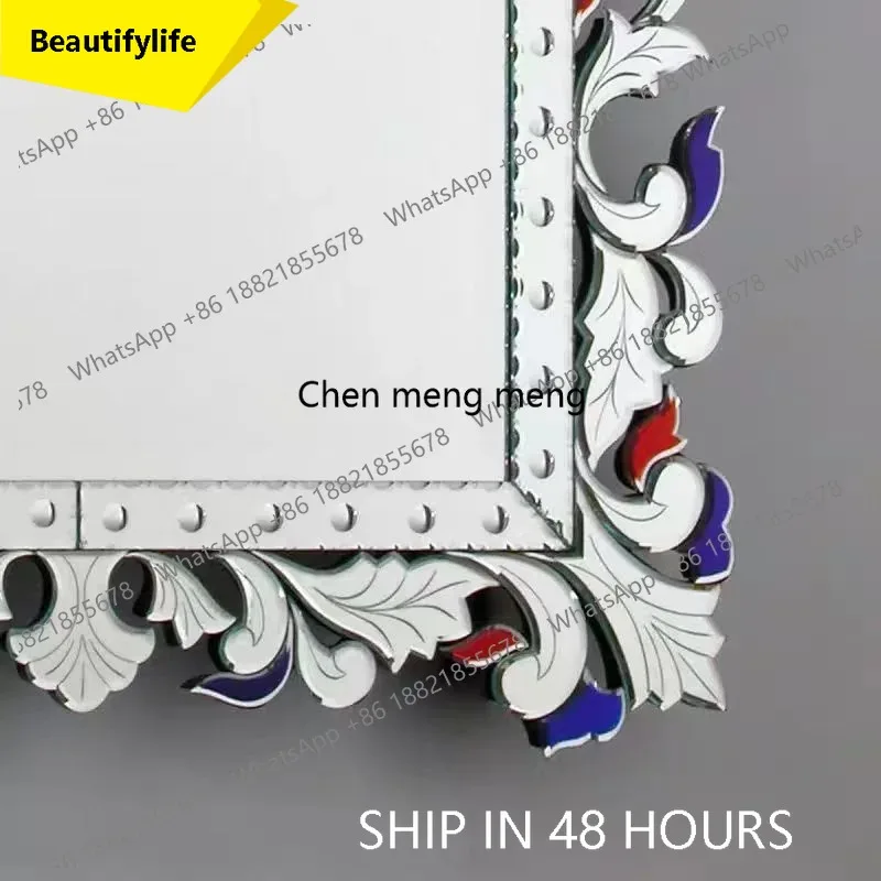 

A17 Усовершенствованное зеркало для макияжа для девочек, усовершенствованная ванная комната, круглая домашняя стена с европейской бабочкой