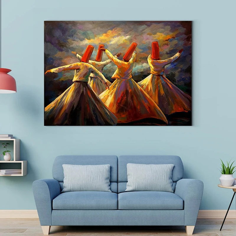 

Ethnic Dance Posters And Printmaking Wall Art Canvas Paintings, Modern Home Decor Artworks Used For Living Room Decoration