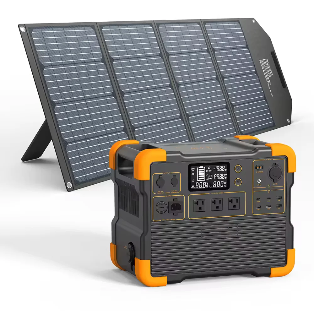 

USA Stock E1500LFP 2200W 1536Wh Portable Power Station Solar Generator for Camping Home Travel Solar Panel MPPT Car