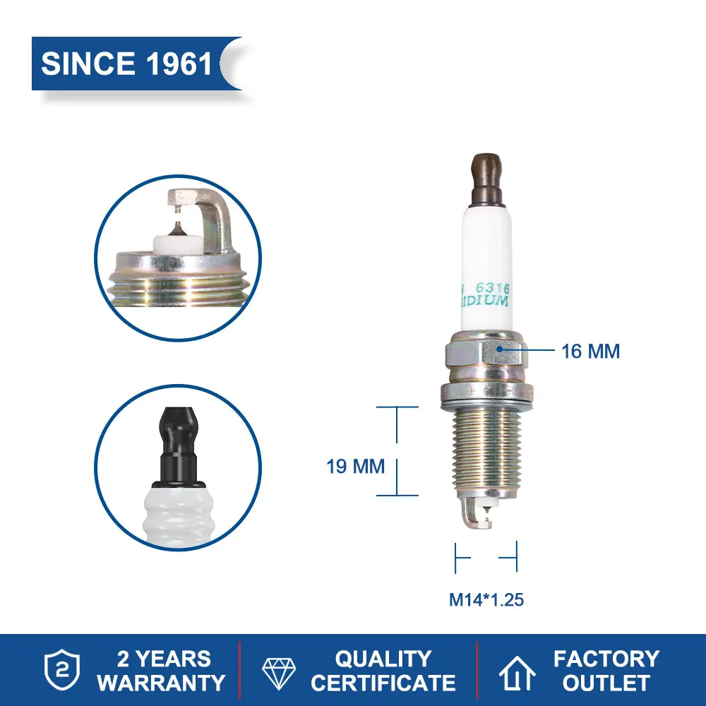 2-8PCS Double Iridium Candle TORCH K7RHII/6316 Replace for PFR7S8EG IK22 VK22 MG GT/MG5 1.5T 15S4G Changan CS75 1.8T JL486ZQ2