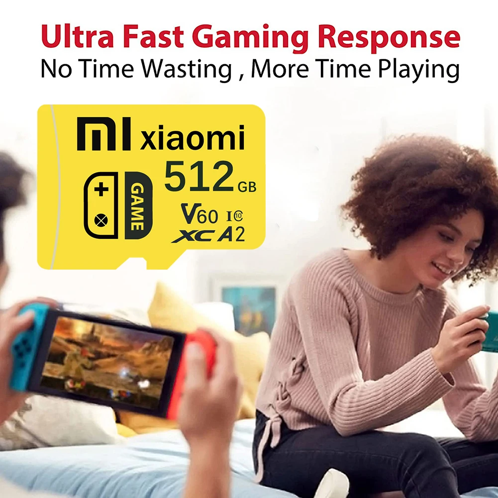 Xiaomi 2TB Original Memory Card 128GB A2 Super Micro SD Card 1TB Mini SD Card Flash TF Card For Sony For Lenovo Gift SD Adapter