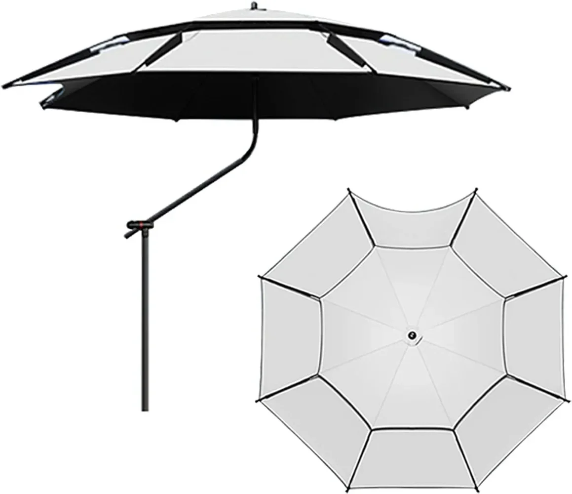 Outdoor Umbrella Fishing Umbrella Parasol - Double Layer Umbrellas Windproof Arc Length 2m/2.2m/2.4m, for Camping Fishing good