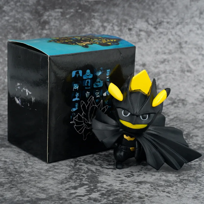 

Hot toys Marvel DC Anime Batman COS gremlin Q version Doll Cake Decoration Handmade Pendant Collectible Model Toy Figures gifts