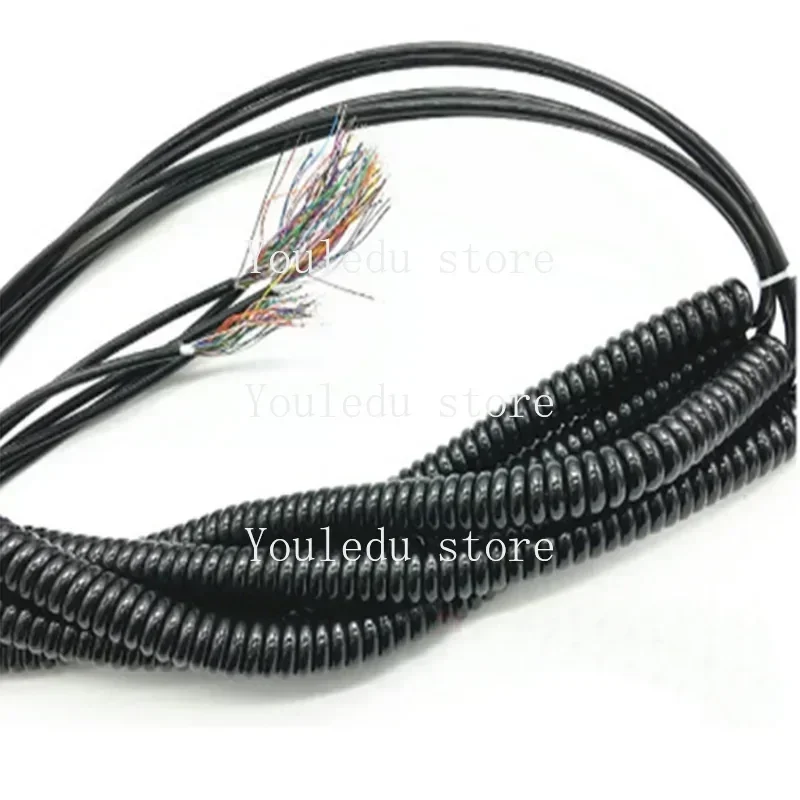 Wholesale 12 15 16 17 18 19 21 Cores Spring Spiral Cable Coiled Cable for CNC Han dheld Encoder Manual Pulse Generator MPGNew