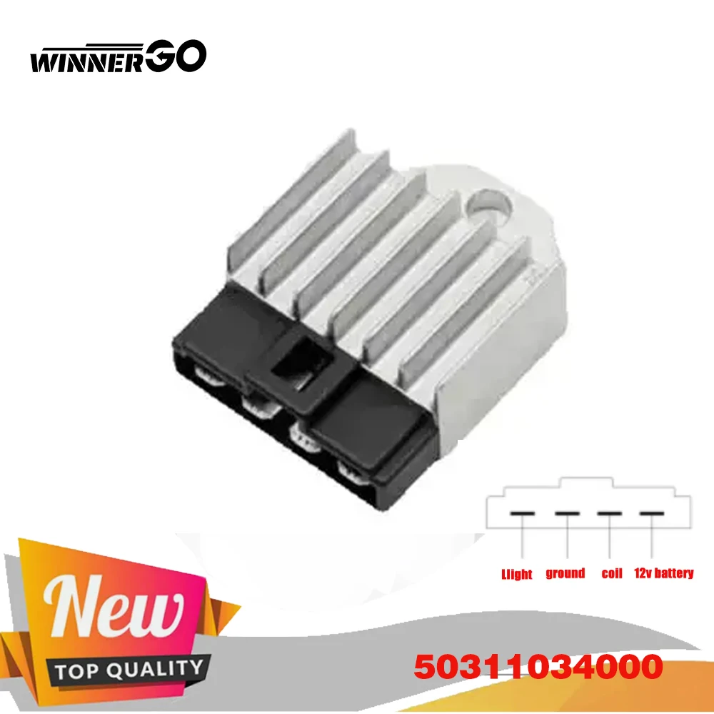 4 Pin 12v Dual Silicon Voltage Rectifier Regulator for Scooter Moped ATV Minarelli 1E40QMB JOG 50 90 BWS100 JOG RR Motorcycle