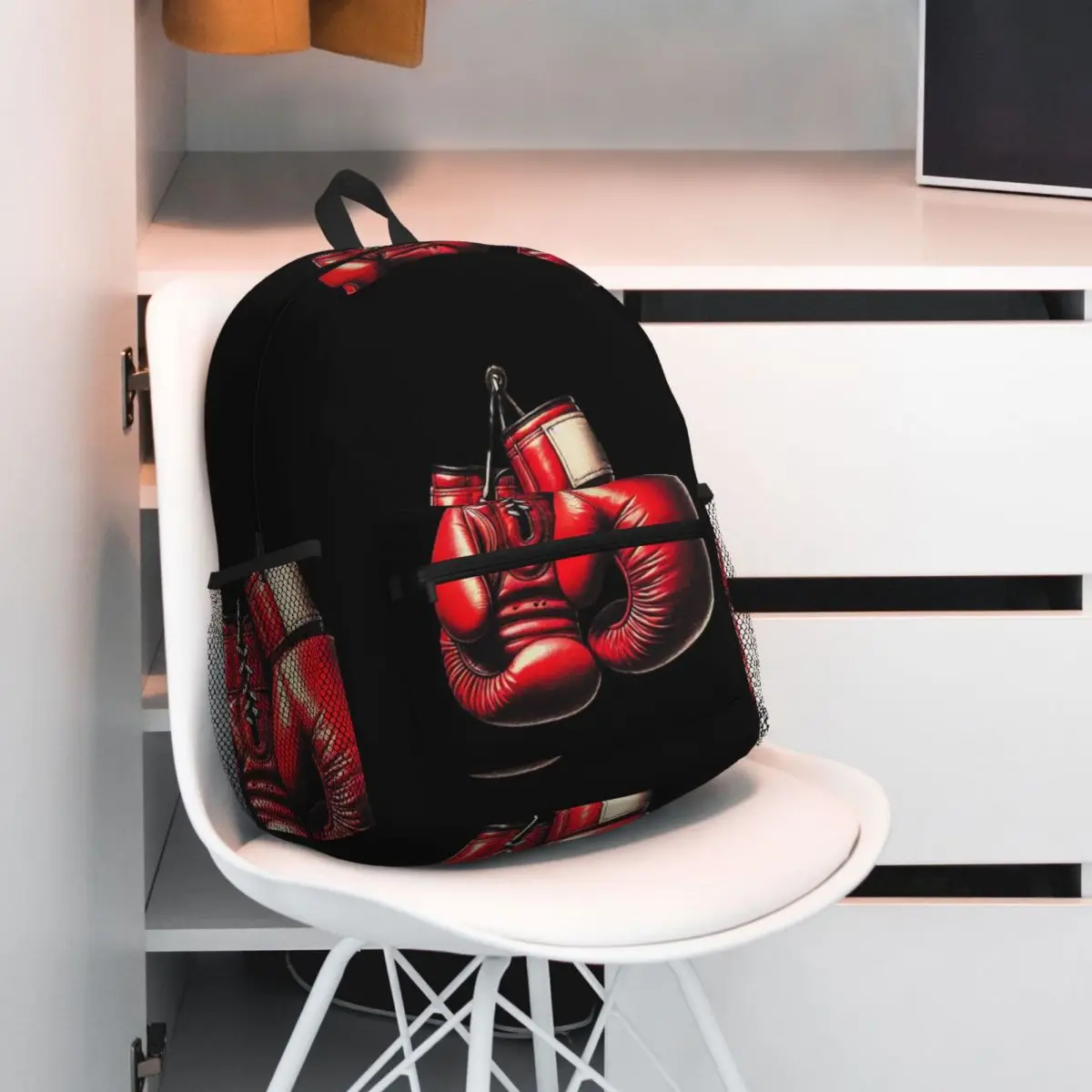 Twin Tiger Sak Yant Tattoo Thailand Muay Thai 3 Backpack Daypack Large Capacity BookBag School Bag Shoulder Bags for Men Women