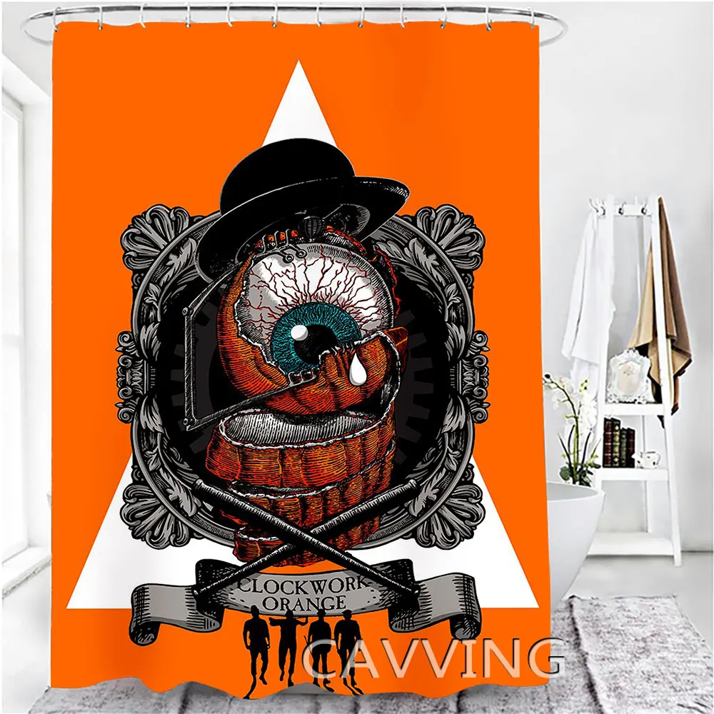 A Clockwork Orange  3D Printed  Shower Curtains Waterproof Bathroom Curtain Anti-slip Bath Mat Set Toilet Rugs Carpet   K01