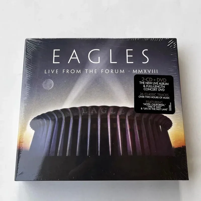 Рок-группа Eagles Music CD Live From The Forum MMXVIII Альбом 2 шт. Музыкальная запись 1 шт. DVD Косплей Walkman Car Soundtracks Box Подарки Рок-группа Eagles Music CD Live From The Forum MMXVIII Альбом 2 шт. Музыкальная запись 1 шт. DVD Косплей Walkman Car Soundtracks Box Подарки