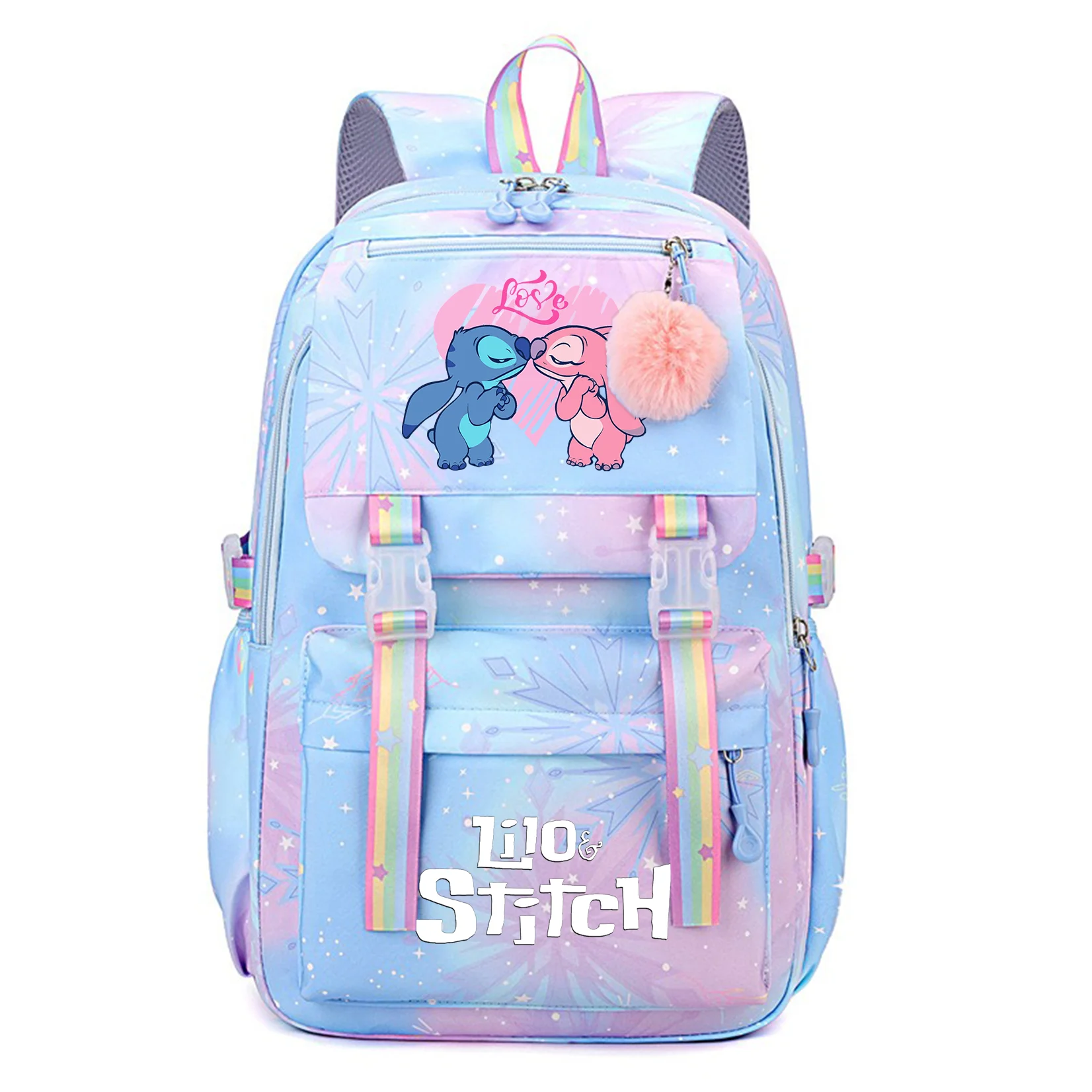 

Lilo Stitch Schoolbag Student Backpack Boys Girls Bookbag Bag Teenager Children Knapsack Rucksack Mochila Kid Birthday Gift