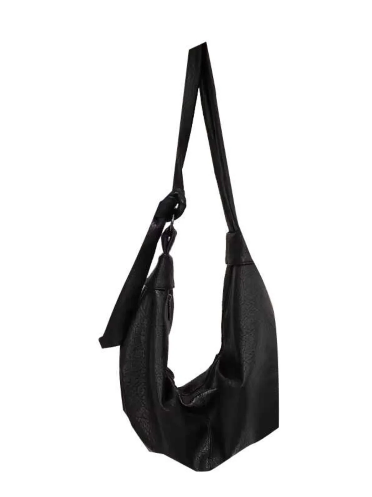 

NIN Design Korean Sle Large Capaci Retro Soft Leather Dumpling Bag Lazy Crossbody Bag for Men And Women Casual oulder Bag