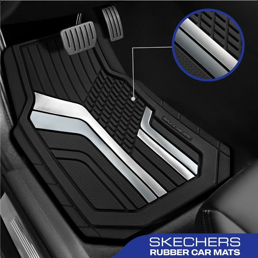 Heavy Duty Rubber Car Floor MatsDual Colo Floor Mats All Weather Car Mats Waterproof Trim To Fit Universal Floor Liner Car Acco