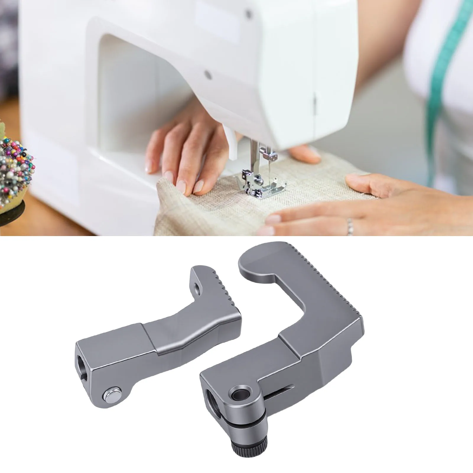 Sewing Machine Presser Foot Set Fit For PFAFF 5625 Mattress Edging Machine‌ 91-149219-91 Inner 91-149220-91 Outer Stainless