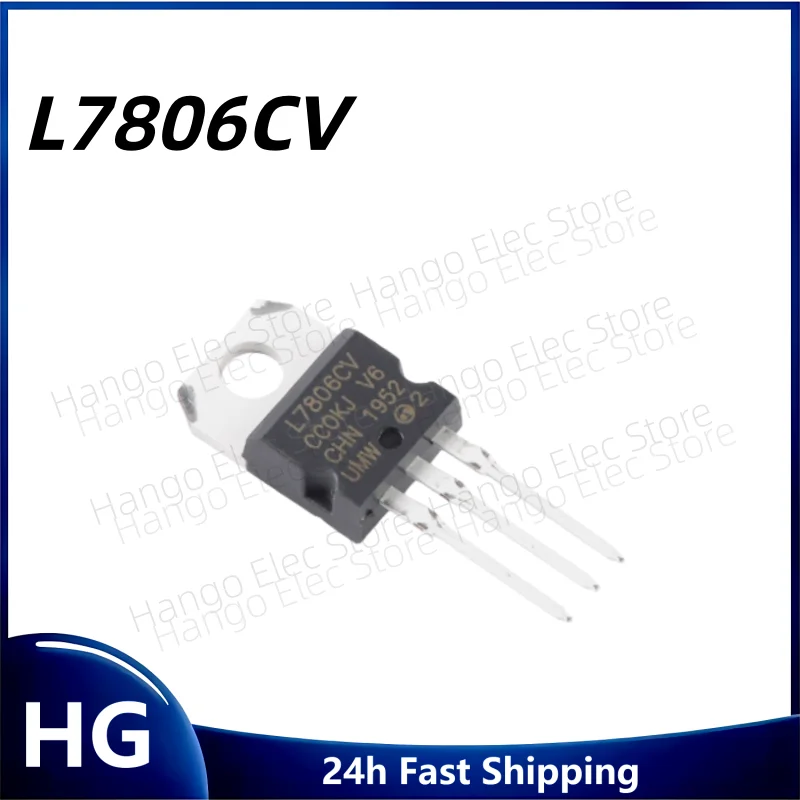 50PCS/OrTransistor Voltage Regulator L7805CV L7806CV L7808CV L7809CV L7812CV L7815CV L7818CV L7824CV TO-220  Triode Best Quality