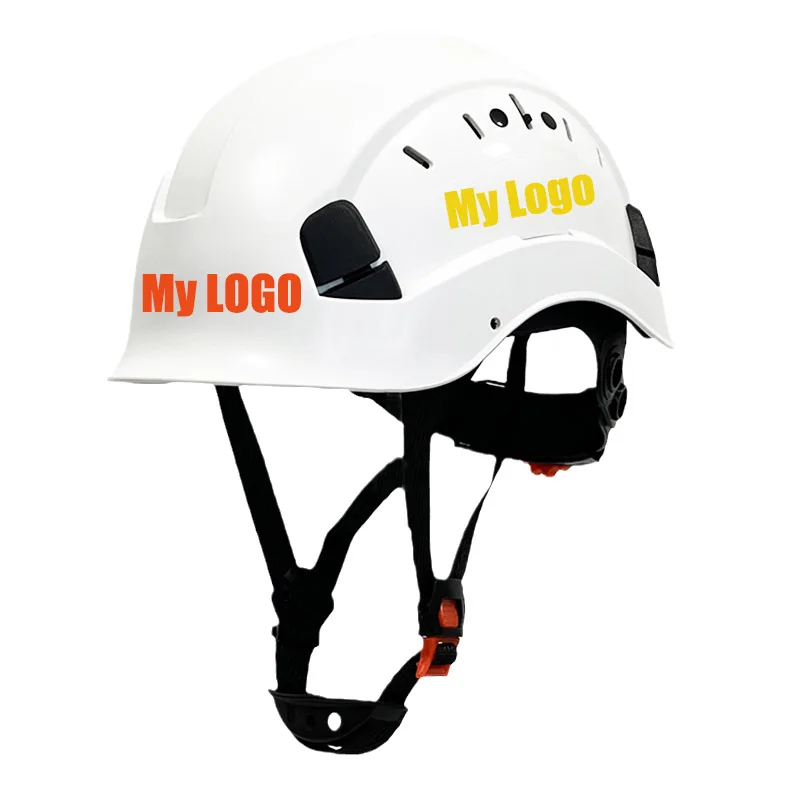 CE Construction Safety Helmet LOGO Customization ABS Hard Hat Light Weight Vented Industrial Work Head Protection Rescue Outdoor