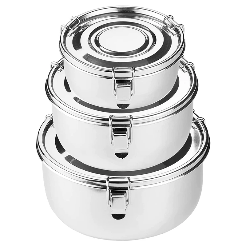 Original Premium Stainless Steel Food Storage Container Class 304 Leakproof Airtight And Odor Resistant