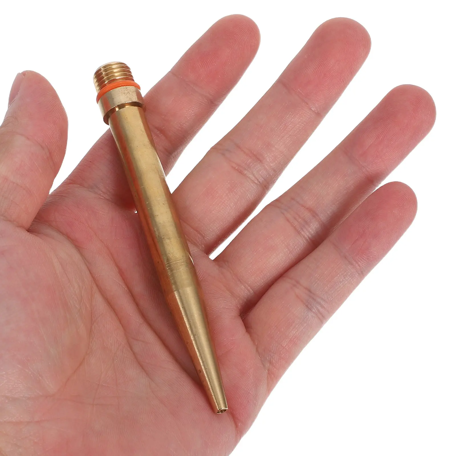 

Copper Glue Nozzles Tip Hot Melt Glue 2.0x100mm Extended Threaded Fine Tip Nozzle Precise Application Craft Repair DIY