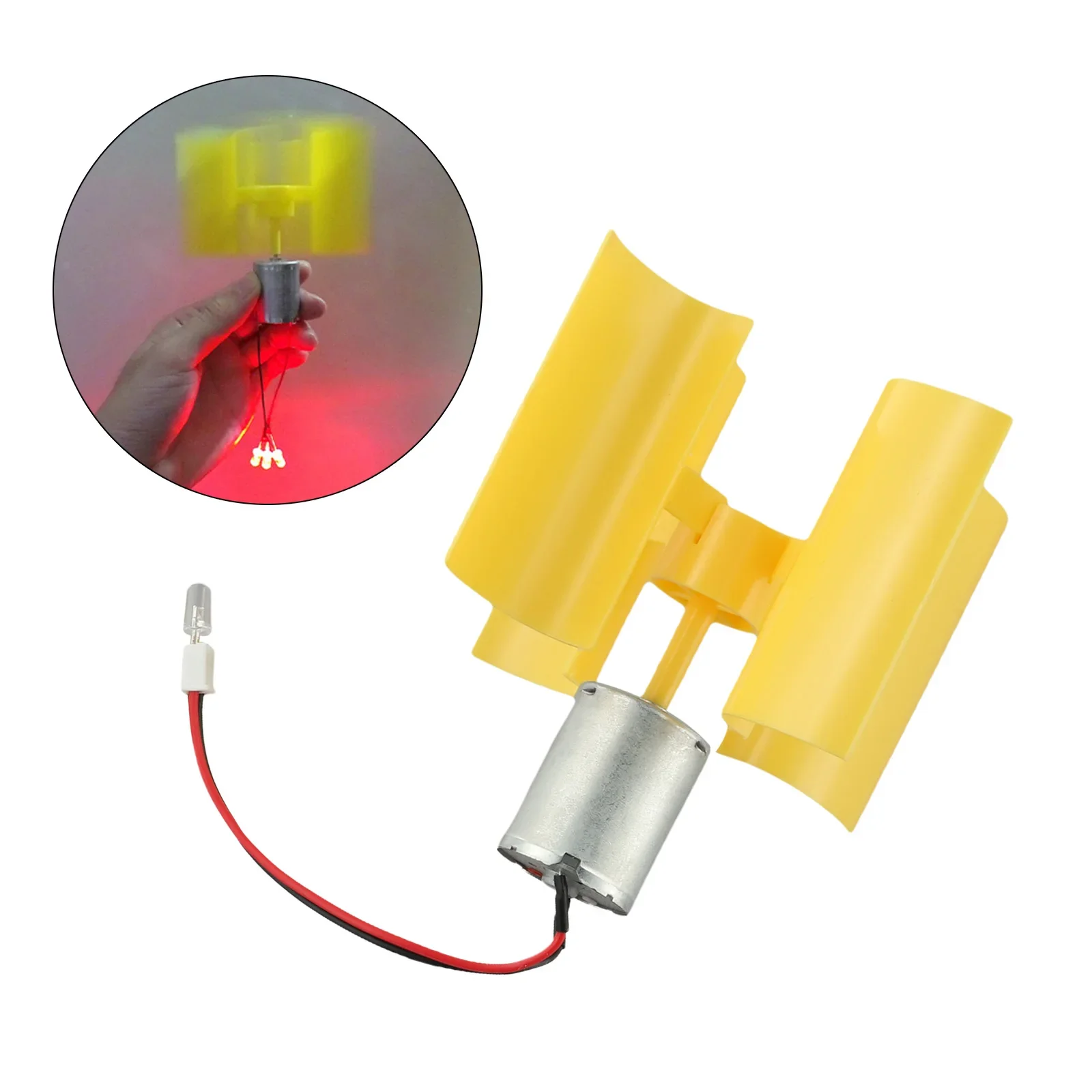 Childrens Experiment DIY Power Generation Science Experiment 7.87x7.48x5.12 Inches Low Power Consumption LED Lights Compact Size