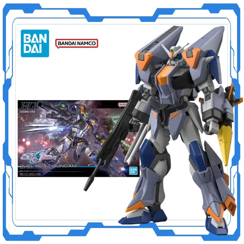 

Bandai оригинальная аниме-модель Gundam HG 1/144 DUEL BLITZ Gundam, экшн-фигурка в сборе, модель игрушки, коллекционные украшения