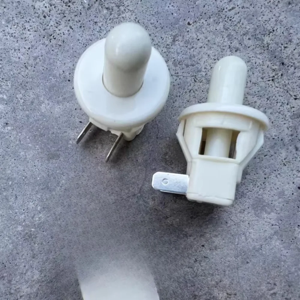 2Pcs Refrigerator door button switch 2 feet without lock 2.5A 250VAC