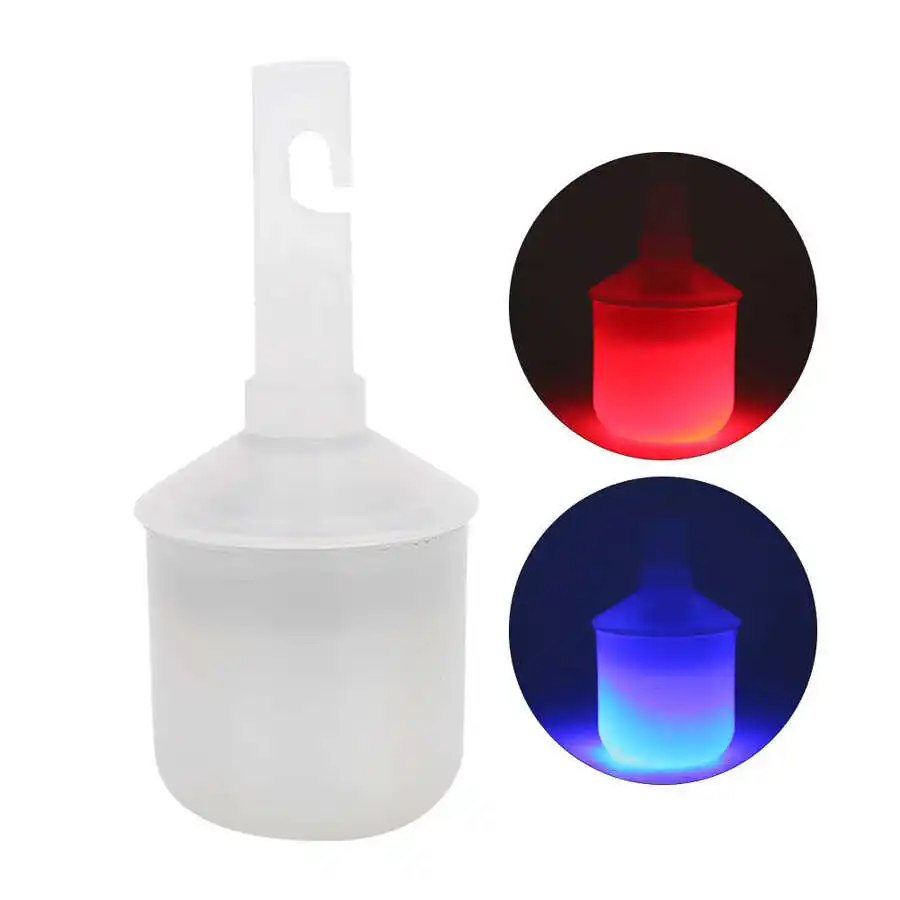 Electric Plastic Cane Tip with Flashing Light Replacement Tip for Blind Elderly Cane Pole Cap Tip for Walking Stick Accessories