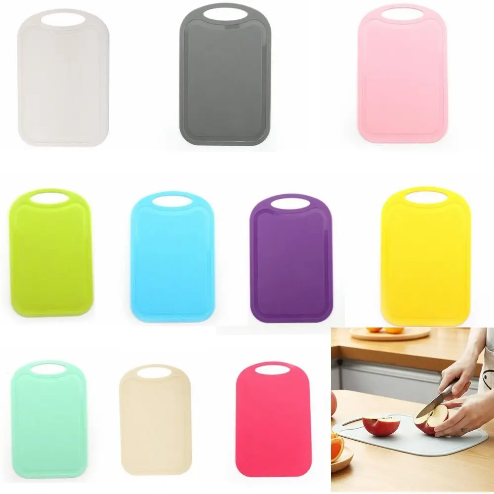 Plastic Chopping Board 25*16cm Baby Food Supplement Cutting Board Portable Non-Slip Fruit Vegetable Chopping Board Kitchen Tools