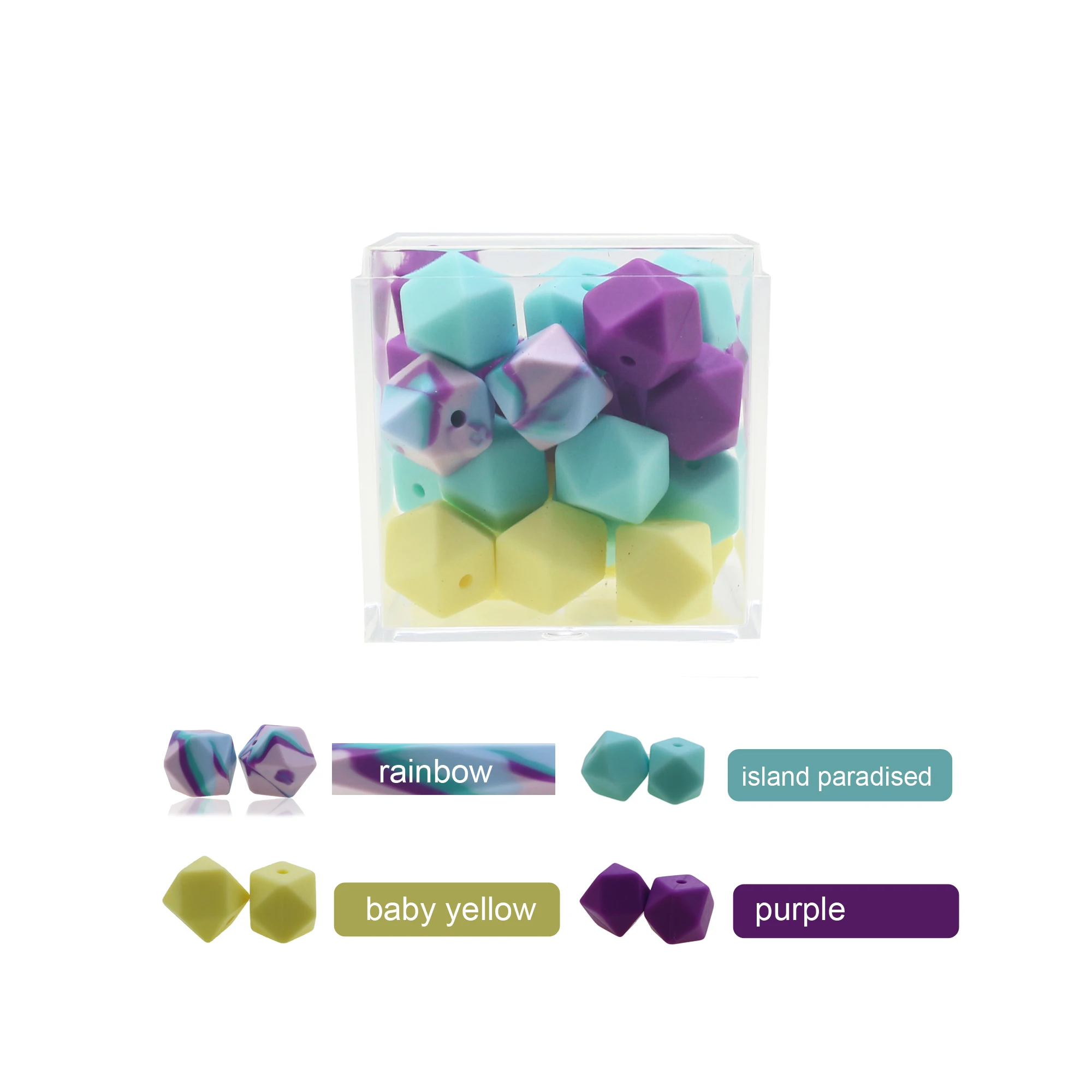 

100 шт., Силиконовые Прорезыватели для зубов, 11 мм, 13 мм, 17 мм