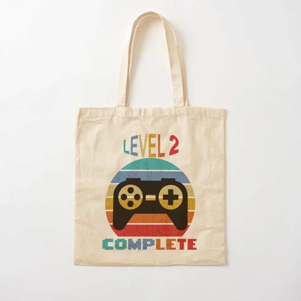 Level 2 Complete Vintage, 2nd Anniversary Gift, Funny 2 Year Anniversary, Fathers Day Gift, Anniversay Gifts for Husban Tote Bag