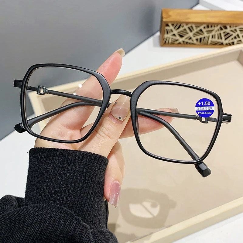 

Reading Glasses for Women Square Frame Presbyopic EyeGlasses Luxury Style Far Sight Eyewear +1.0 To +4.0 Anti Blue Light Gafas