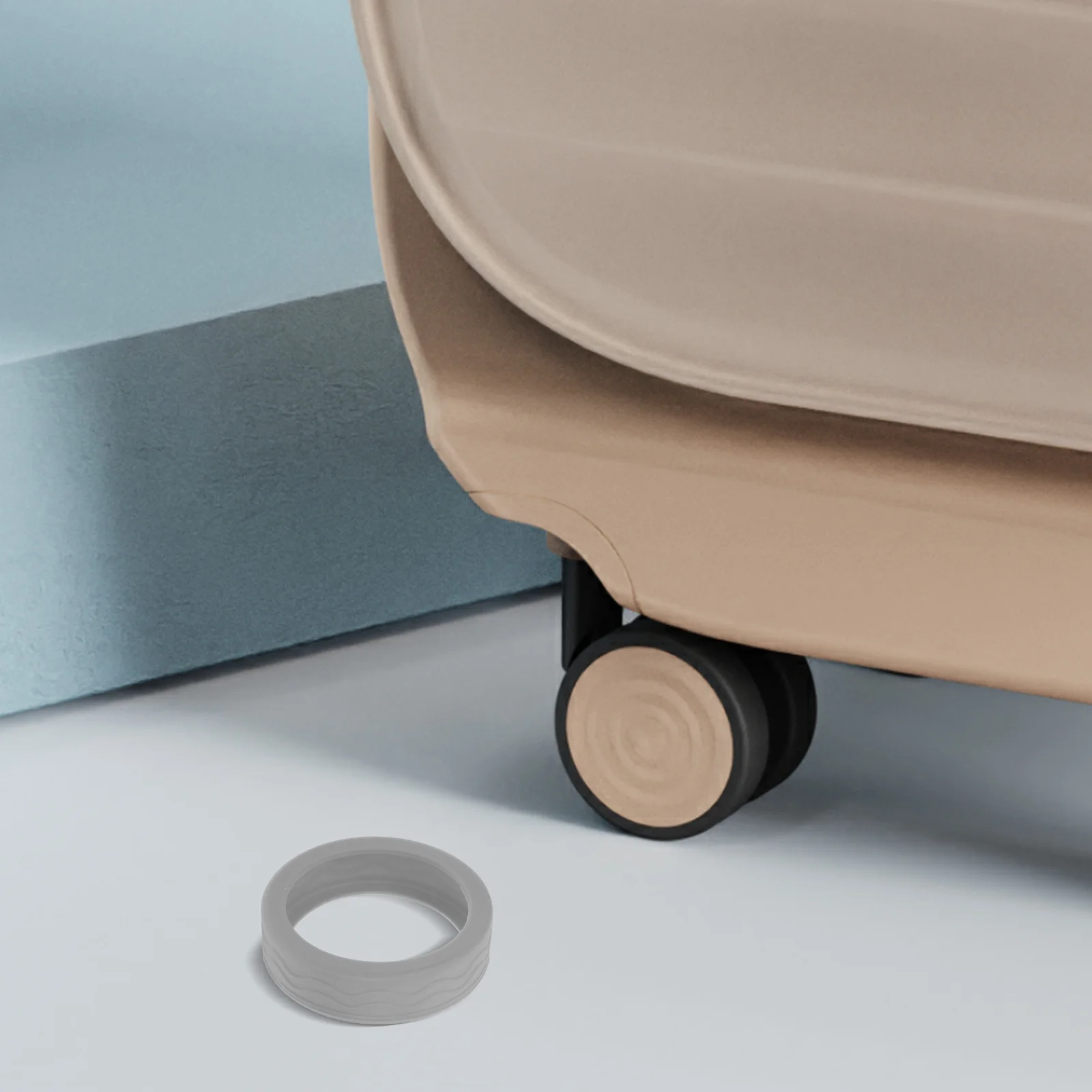 

8Pcs Luggage Wheel Silicone Protectors Replacement Covers for Suitcases Shockproof Anti Slip Wheel Guards Quiet Travel Bag