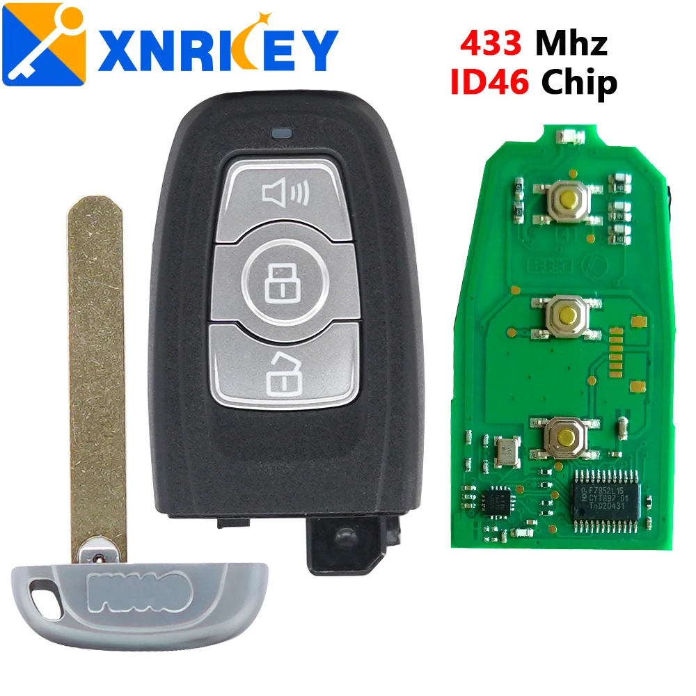 XNRKEY 3B Car Keyless Smart Remote Key ID46Chip 433Mhz for GWM Great Wall Original Remote Control For Great Wall H3 H6 Smart Key