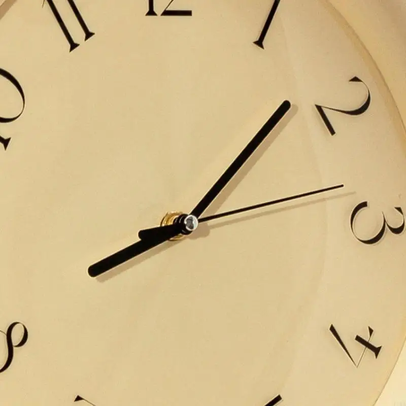   Circle Clock with Silents Operations Wall Clock for Elegant Home Ambiances