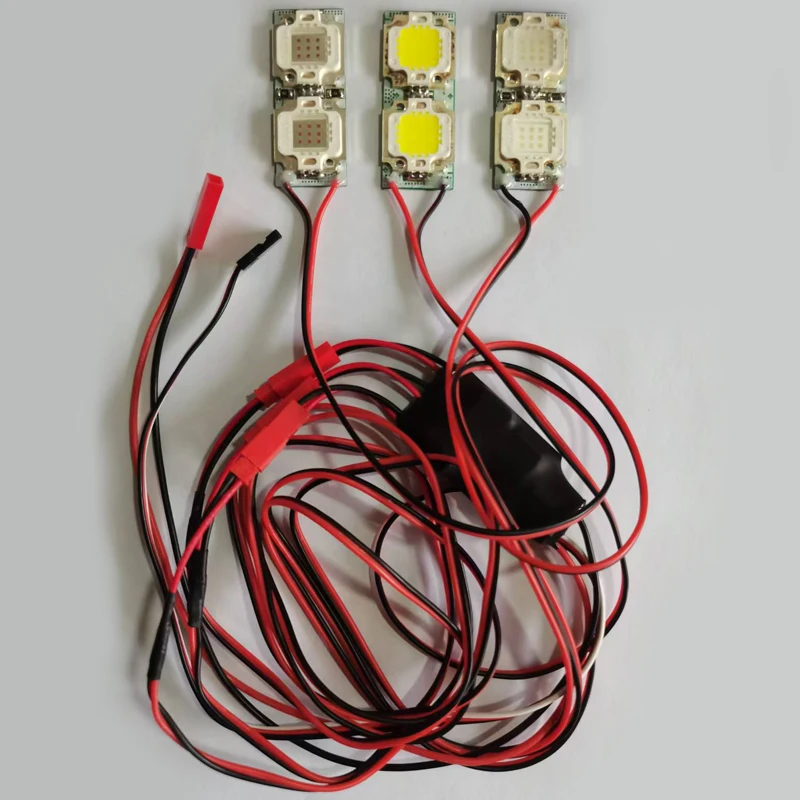 1PCS RC Fixed Wing Aircraft Navigation Light LED Strobe 20W High-brightness Lamp Beads Supports 3S/4S/5S/6S Battery Balance Plug