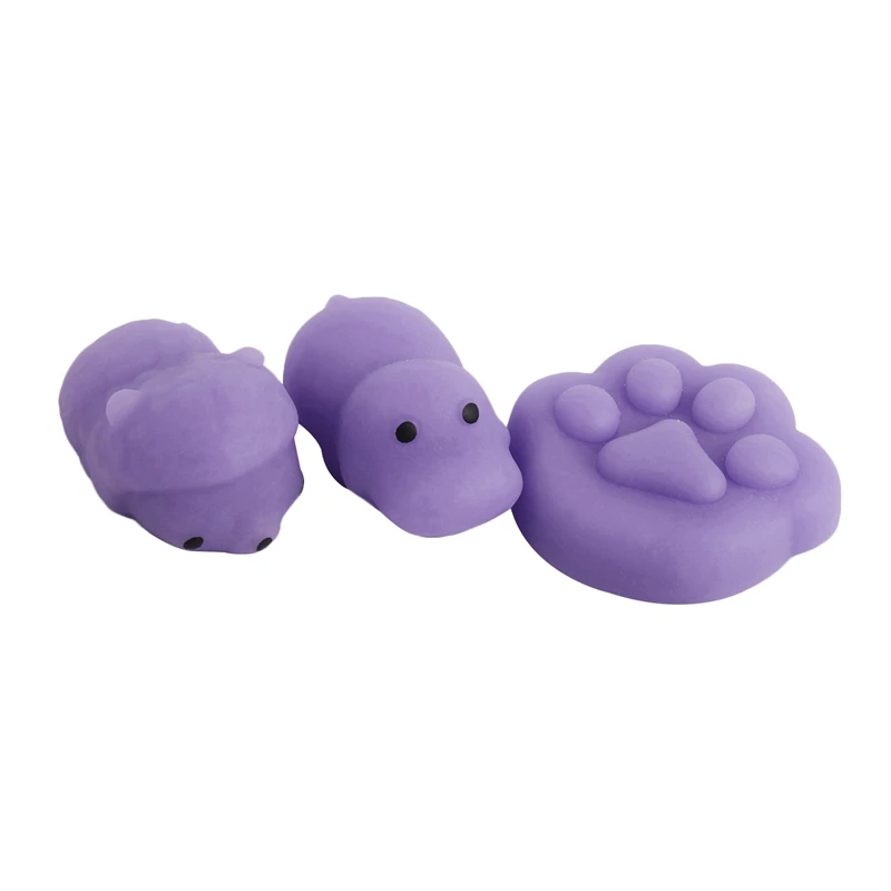 60Pcs Mini Squeeze Toy Squishy Mochi Soft Release Stress Toys Kawaii Animal Decompression Toys Seal Octopus  N20