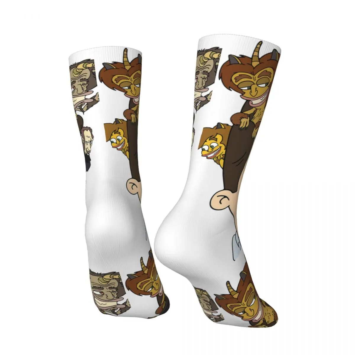 Hip Hop Vintage In Mind Cartoon Crazy Men's compression Socks Unisex B-Big Mouth Harajuku Pattern Printed Funny Novelty Happy