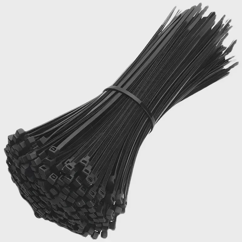 100/500 PCS Self-locking Plastic Nylon Tie Black Fastening Strap Cable-Tie-Set Cable Zip Tie Fastening Ring Zip Wraps Strap Tie