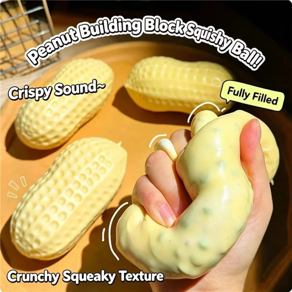 Cute Food Squishy Toy Slow Rebound Stress Relief Squeeze Toy Peanut Strawberry Pudding Butter Decompression Toy image 2