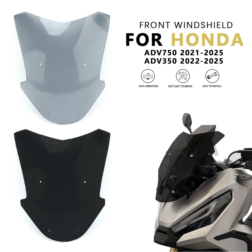 

For HONDA ADV350 Adv350 2022-2025 Motorcycle Accessories New Windshield Acrylic Front Windshield Shroud ADV750 Adv750 2021-2025
